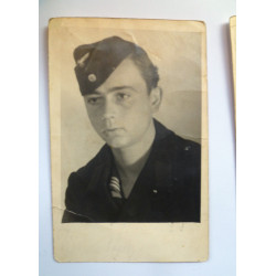 WW2 German Navy Kriegsmarine Minesweeper Badge Recipient Photos- Third Reich Insignia