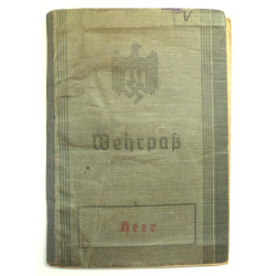 WW2 German Wehrpass To Heer Willy Voigt