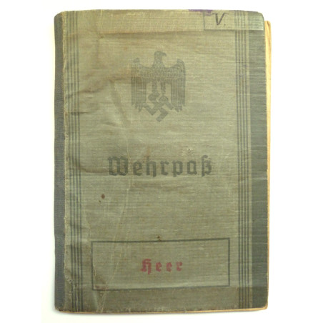 WW2 German Wehrpass To Heer Willy Voigt