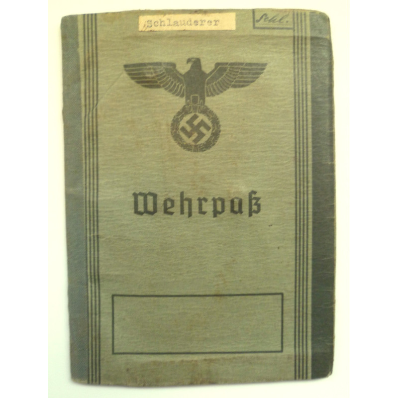 WW2 German Wehrpass- Third Reich Insignia