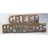 Green Howards Shoulder Title British Army