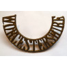 Worcestershire Regiment Brass Shoulder Title - British Military Insignia