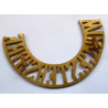Worcestershire Regiment Brass Shoulder Title - British Military Insignia