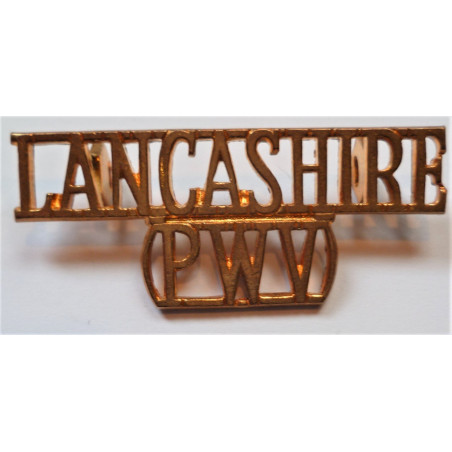 Lancashire Prince Wales Volunteers Shoulder Title British Army