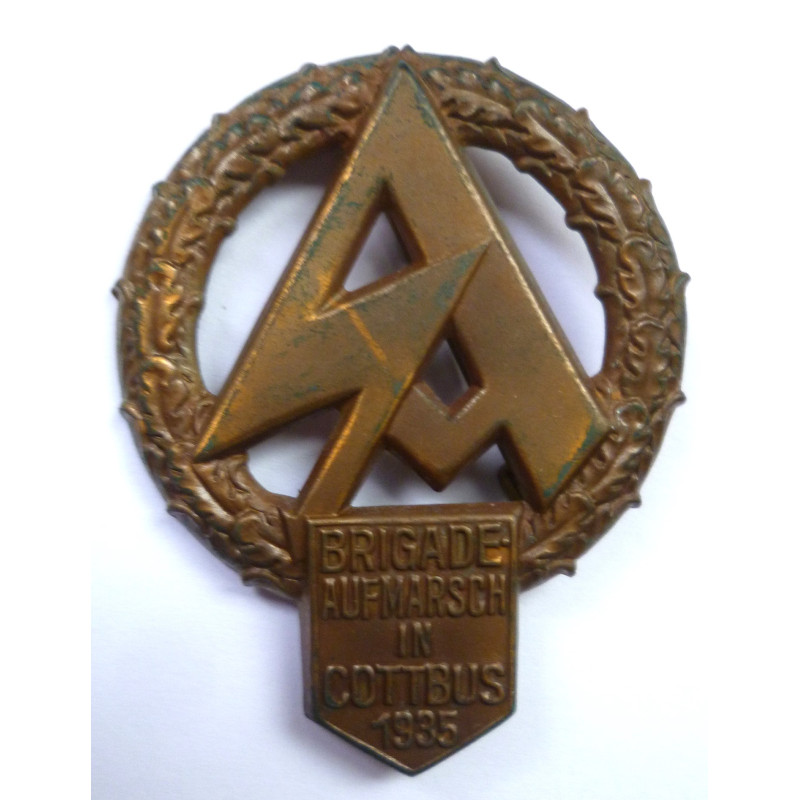WW2 German SA Tinnie/Rally, Brigade Aufmarsch in Cottbus 1935- Third Reich Insignia
