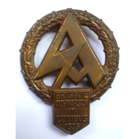 WW2 German SA Tinnie/Rally, Brigade Aufmarsch in Cottbus 1935- Third Reich Insignia