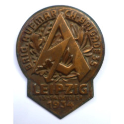 WW2 German German SA Leipzig 1934 Events Badge Tinnie Badge - Third Reich Insignia