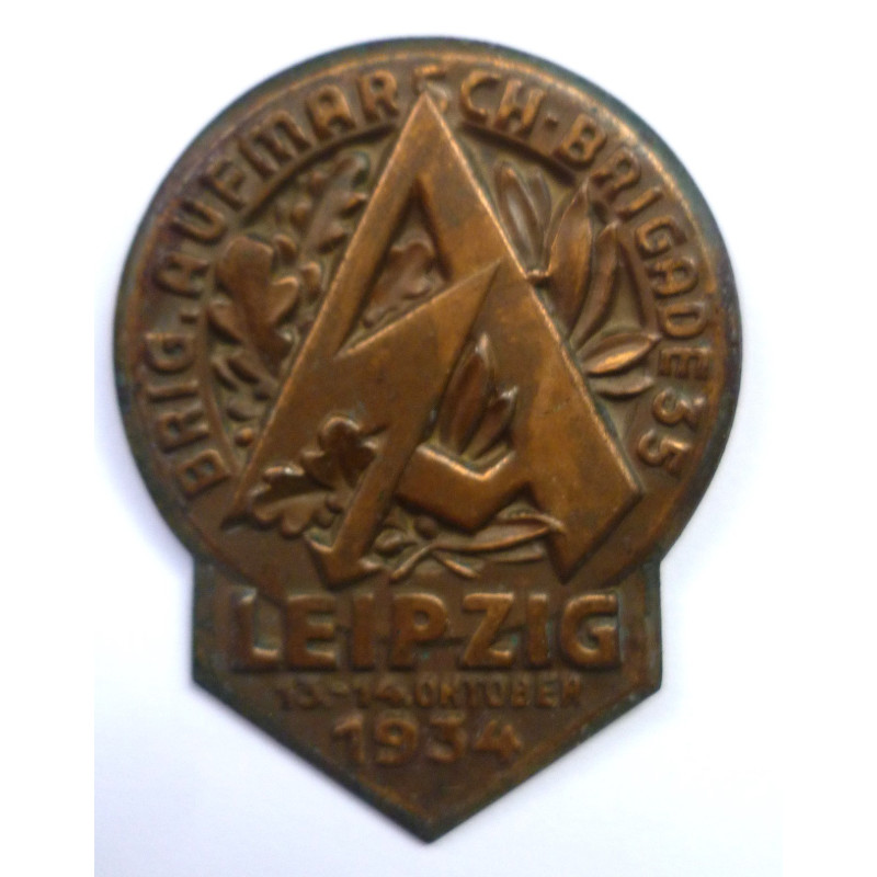 WW2 German German SA Leipzig 1934 Events Badge Tinnie Badge - Third Reich Insignia