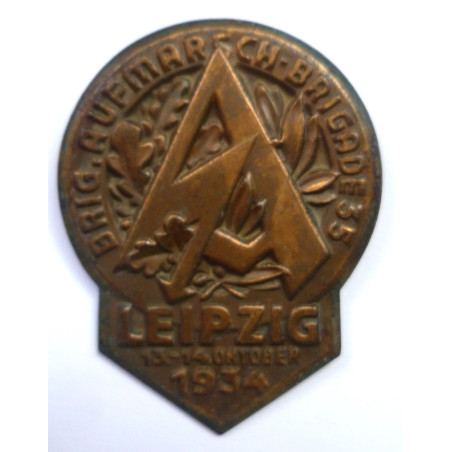 WW2 German German SA Leipzig 1934 Events Badge Tinnie Badge - Third Reich Insignia