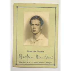 (Italy) ONB. Opera Nazionale Balilla Card + Shooting Membership