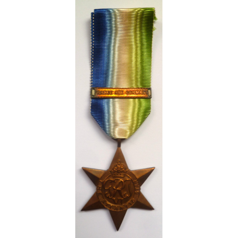 Atlantic Star Medal with France and Germany Clasp - British Military Insignia