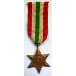 WW2 Italy Star Medal - British Military Campaign Insignia