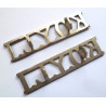 Kings Own Yorkshire Light Infantry Brass Shoulder Title - British Military Insignia