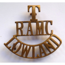 Territorial Royal Army medical Corps T/RAMC Shoulder Title Badge - British Military Insignia