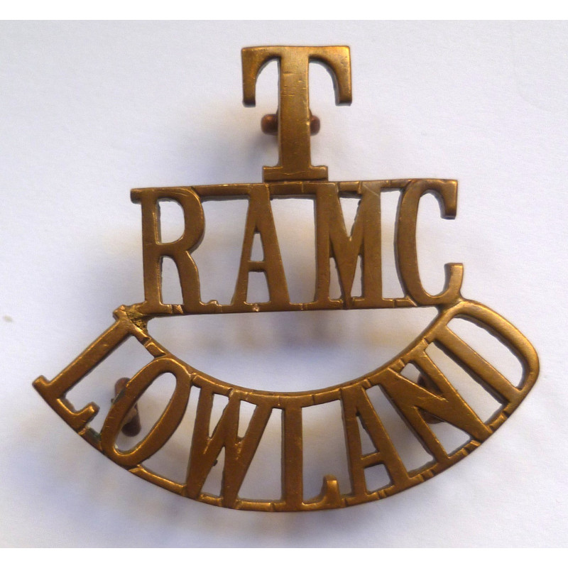 Territorial Royal Army medical Corps T/RAMC Shoulder Title Badge - British Military Insignia