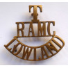 Territorial Royal Army medical Corps T/RAMC Shoulder Title Badge - British Military Insignia