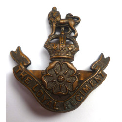 The Loyal Regiment Officers Bronze Cap Badge - British Military Insignia