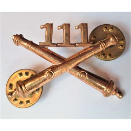 United States 111th Artillery Officers Collar Device/Badge