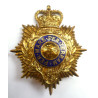 Royal Marines Enameled Helmet Plate Queen's Crown - British Military Insignia