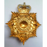 Royal Marines Enameled Helmet Plate Queen's Crown - British Military Insignia
