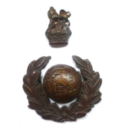 Royal Marines Officers Bronze Cap/Beret Badge - British Military Insignia