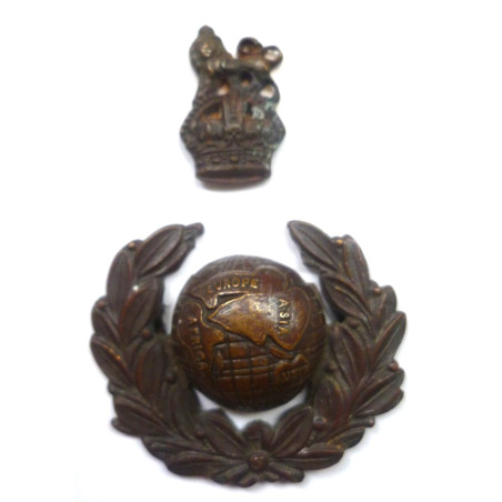Royal Marines Officers Bronze Cap/Beret Badge - British Military Insignia