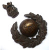 Royal Marines Officers Bronze Cap/Beret Badge - British Military Insignia