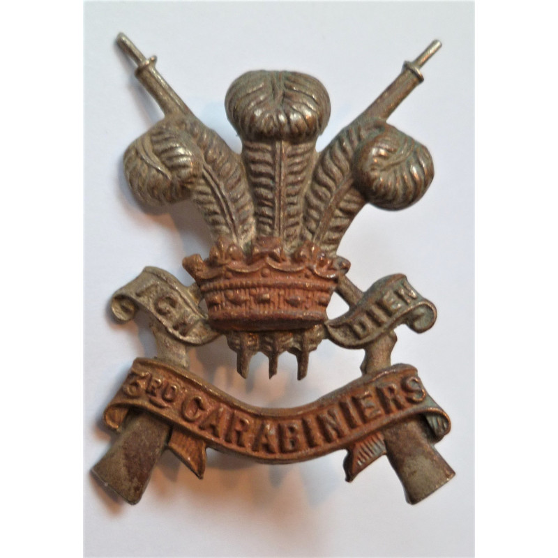 3rd Carabiniers Collar Badge/Dog