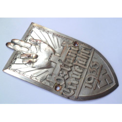 NSKK ADAC Ostland Treuefahrt 1933 Plaque - German Third Reich