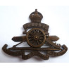 WW2 Royal Artillery Officers Bronze Cap Badge - British Military Insignia