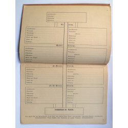 Family Booklet for Recording, Births Marriages and Deaths - German Third Reich