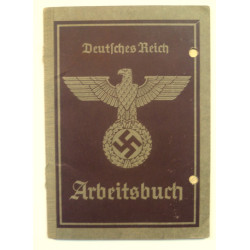 Arbeitsbuch, German State Labour Record Book, Births Marriages and Deaths - German Third Reich