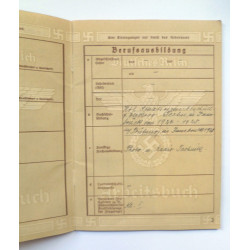 Arbeitsbuch, German State Labour Record Book - German Third Reich