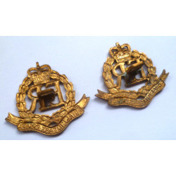 Pair Royal Military Police Collar Badges - British Military Insignia