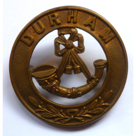 Durham Light Infantry Helmet Plate Center - British Military Insignia