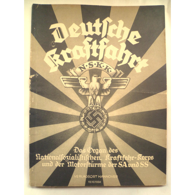 NSKK Photo Periodical 1934 Issue - German Third Reich