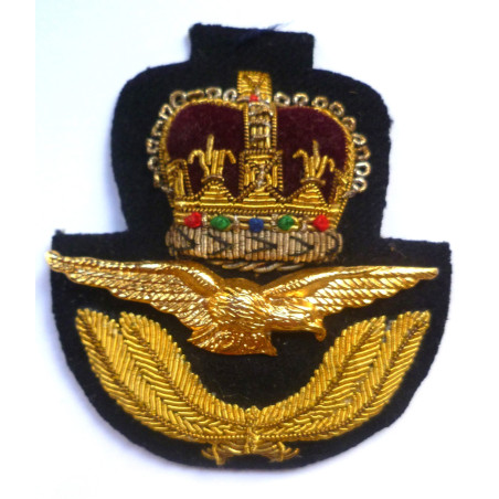Royal Air Force Bullion Officers Hat Badge - British Military Insignia