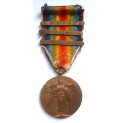 First War United States Interallied Victory Medal 3 Clasps
