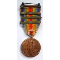 First War United States Interallied Victory Medal 3 Clasps