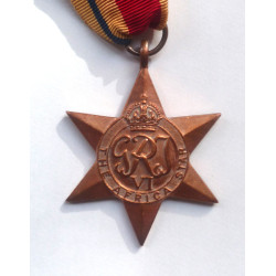 WW2 The Africa Star Medal Named on Reverse - British Military Campaign Insignia