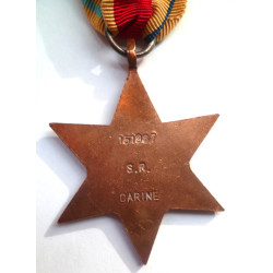 WW2 The Africa Star Medal Named on Reverse - British Military Campaign Insignia