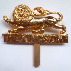 The King's Own Royal Regiment (Lancaster) Staybrite Cap Badge - British Army Military Insignia