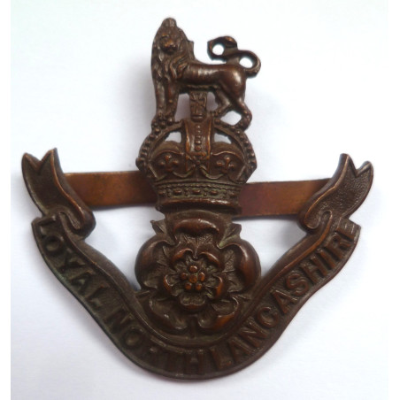 Loyal North Lancashire Regiment Bronze Officers Collar Badges - British Army Military Insignia