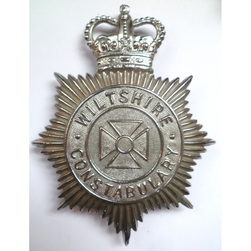 Wiltshire Constabulary Helmet Plate - British Police Insignia