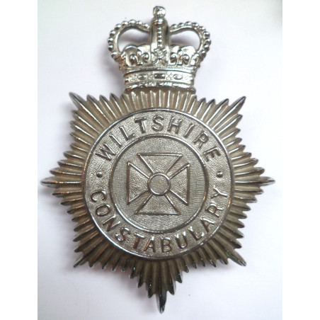 Wiltshire Constabulary Helmet Plate - British Police Insignia