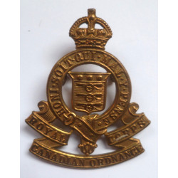 Royal Canadian Ordnance Corps Cap Badge - British Army Military Insignia