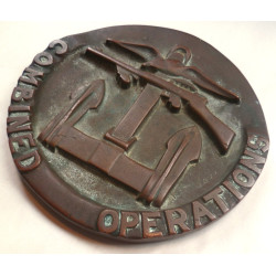Large WW2 Combined Operations  Bronze Plaque - British Commonwealth Army Military Insignia