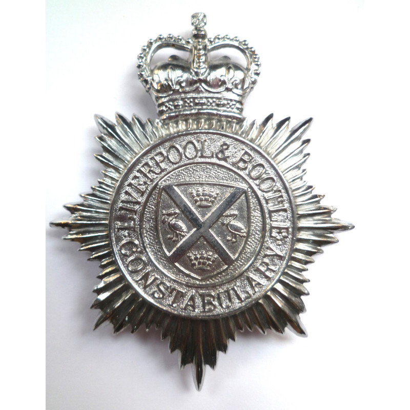 Liverpool & Bootle Constabulary Helmet Plate - British Police Insignia