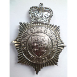 Manchester & Salford Police Constabulary Helmet Plate - British Police Insignia