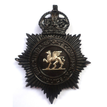 British Transport Commission London Transport Officers Police badge -  Helmet Plate - British Police Insignia